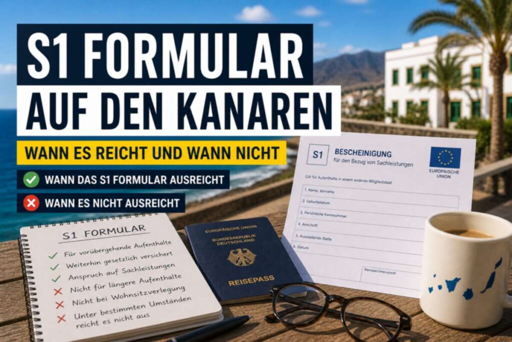S1 Formular auf den Kanaren – wann es reicht und wann nicht