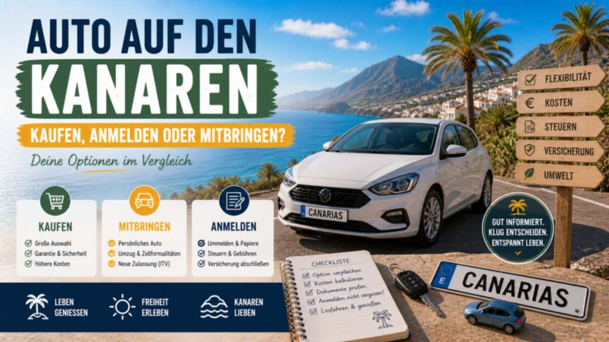 Auto auf den Kanaren, kaufen oder mitbringen