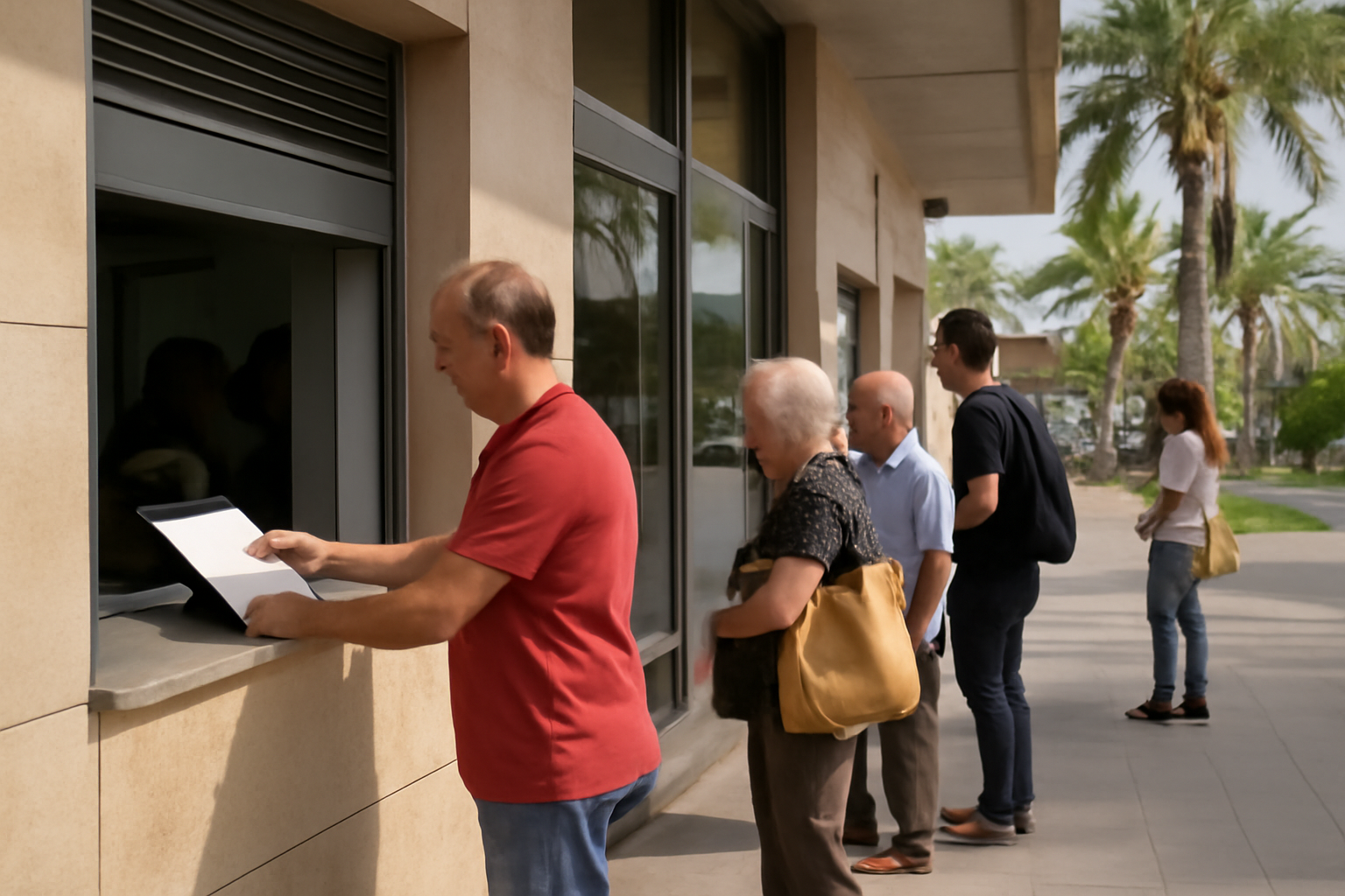 Bürogebäude auf Teneriffa, wo NIE-Anträge bearbeitet werden.