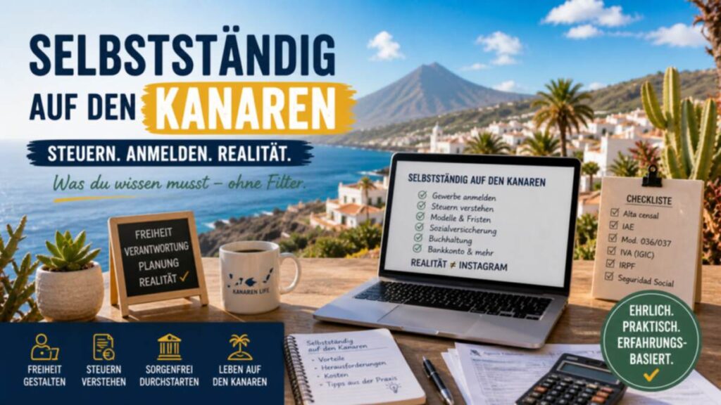 Selbstständig auf den Kanaren – Steuern, Anmeldung und Realität