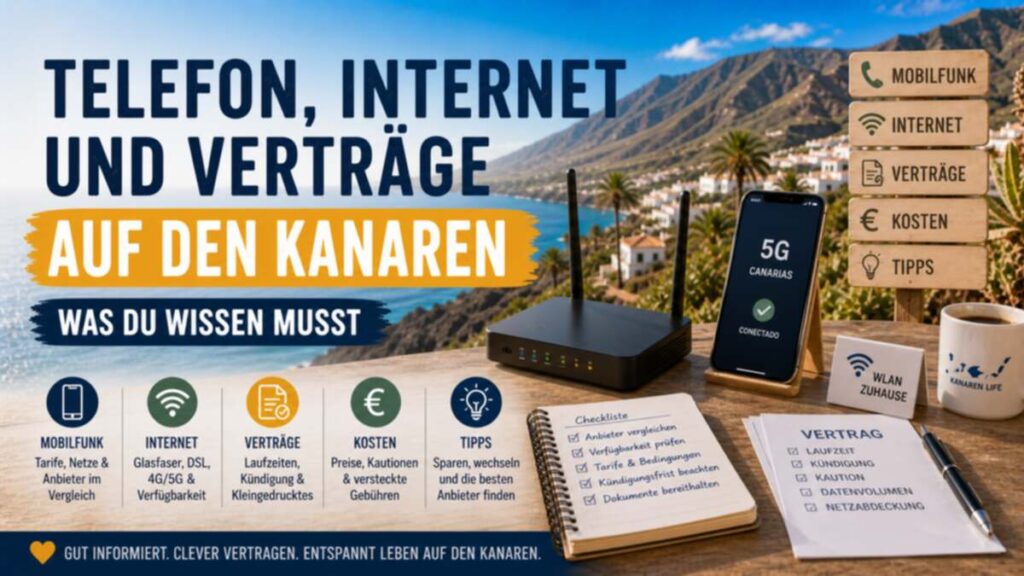 Telefon, Internet und Verträge auf den Kanaren – was du wissen musst