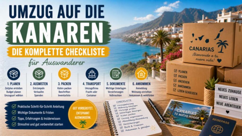 Umzug auf die Kanaren – komplette Checkliste für Auswanderer